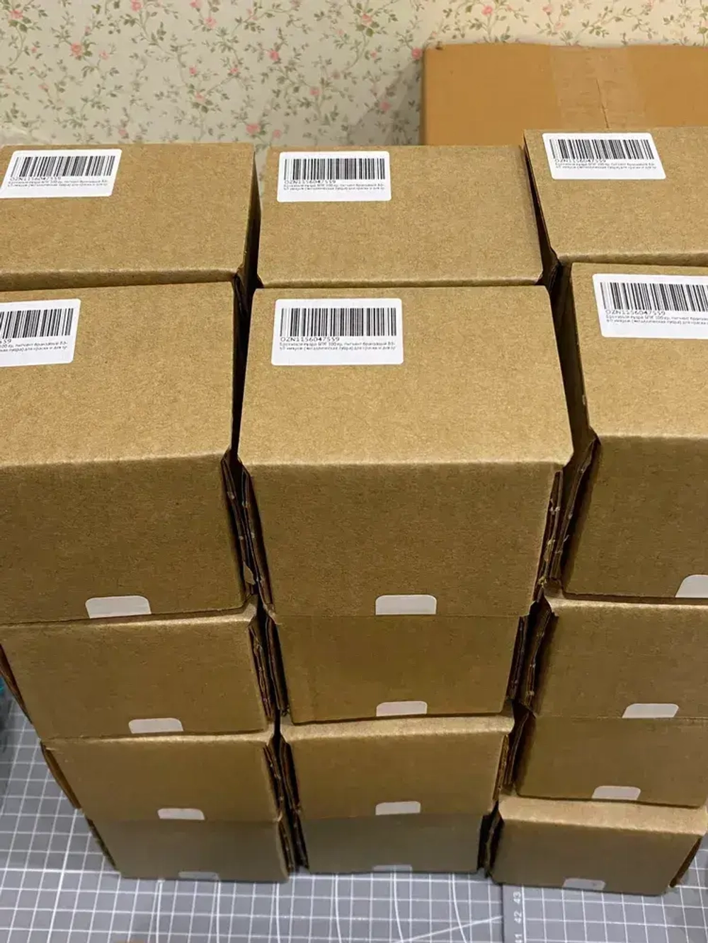 Бронзовая пудра БПК 100 гр, пигмент бронзовый 80-60 микронов (металлическая пудра) для краски и декора, крупная