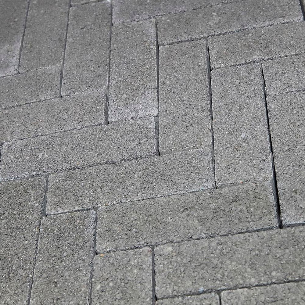 Тротуарная плитка ПАРКЕТ - Гранит Серый
