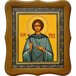 Павел Кузовков мученик. Икона на холсте.