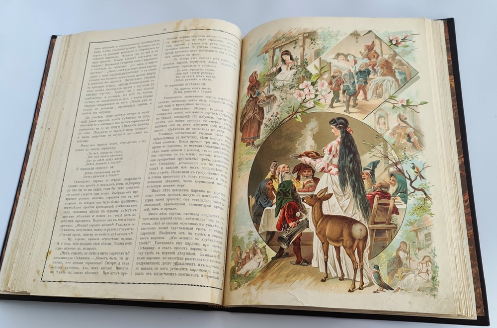 "Сказки Деда-Всеведа". Гримм Якоб, Гауф Вильгельм. 1902г. - антикварное издание