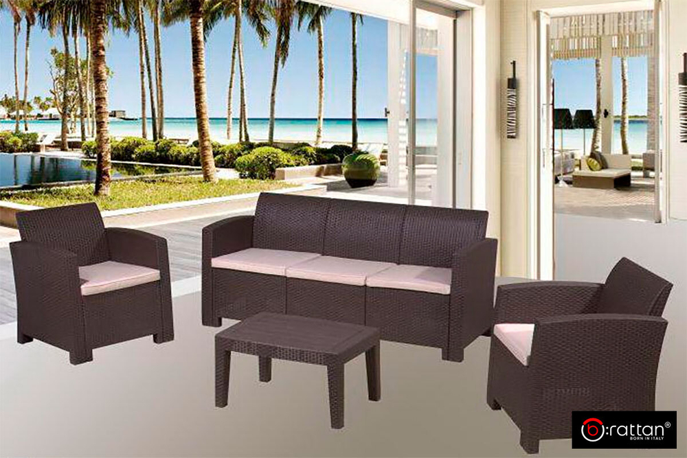 Комплект мебели Rattan Comfort 5, венге
