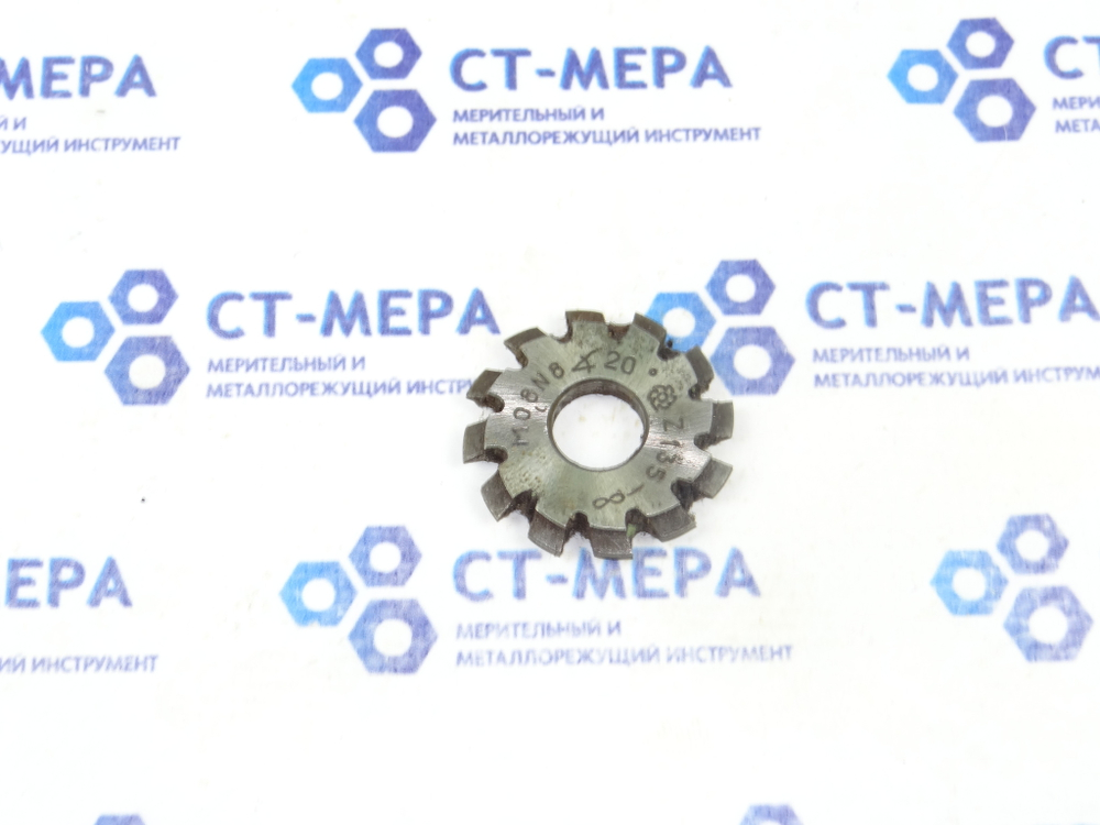 Фреза модульная М0.8 №8 z=12 dпос=10 D=30