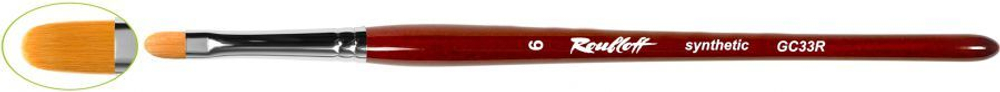 GC33R №4 - Кисть овальная из синтетического волокна
