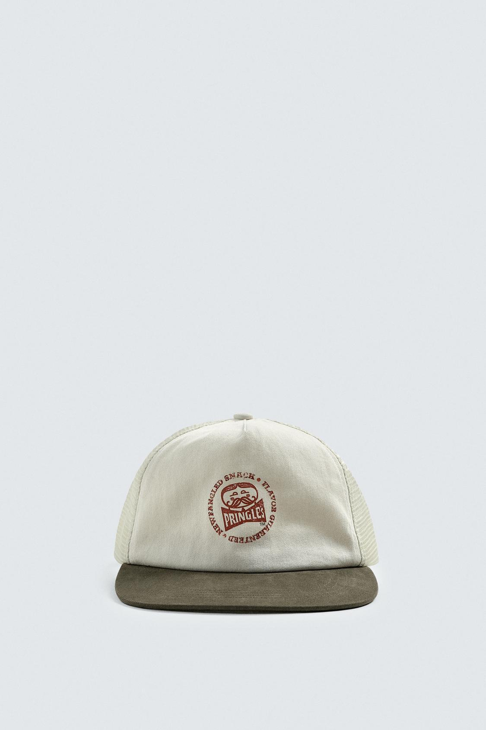 ZARA КЕПКА С ПРИНТОМ PRINGLES © PRINGLES LLC, ЭКРЮ