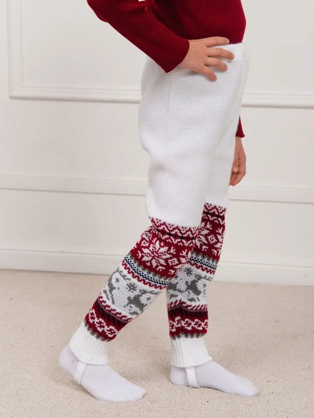 Рейтузы вязаные с орнаментом