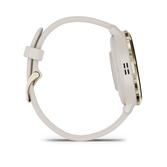 Умные часы Garmin Venu 3S 41 мм Безель из нержавеющей стали из мягкого золота, корпус из слоновой кости и силиконовый ремешок (010-02785-04)