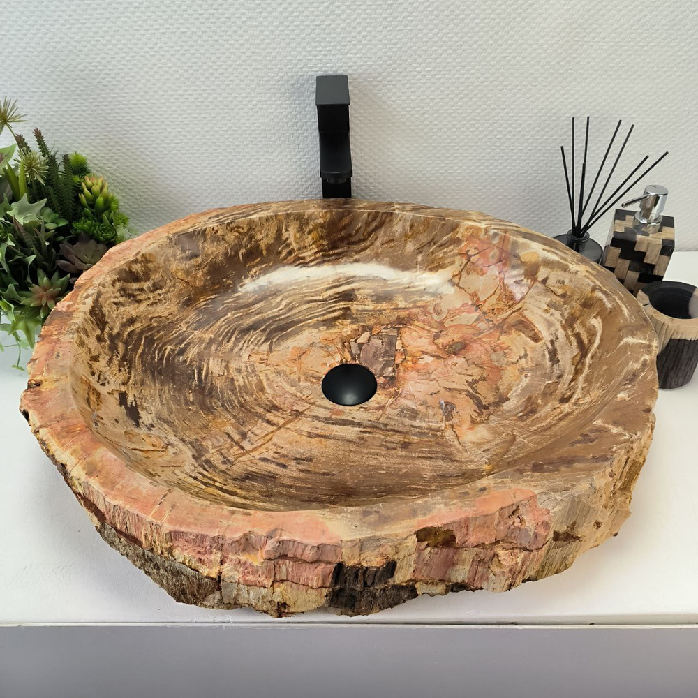 Раковина из окаменелого дерева OD-62738 67*56*15
