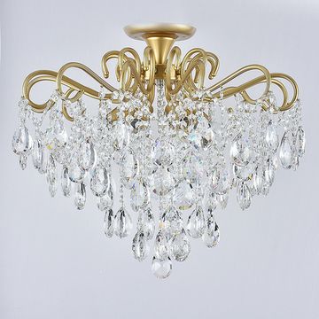 Люстра потолочная Reluce E27  04066-0.3-06 MATT GOLD+CR