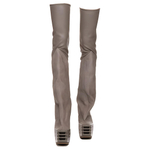 RICK OWENS/RO Over the knee Boots 12cm Women"s Gray