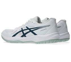 Мужские кроссовки для бадминтона/сквоша Asics Upcourt 6 - white/tranquil teal
