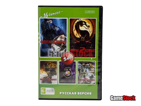 Картридж 16-Bit - Mortal Kombat 5в1