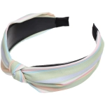 Ободок для волос «ЛАФАНТАЛЬ», мятный шлейф, ширина 4см, микс 6 цветов (стикер на внутр. часть)