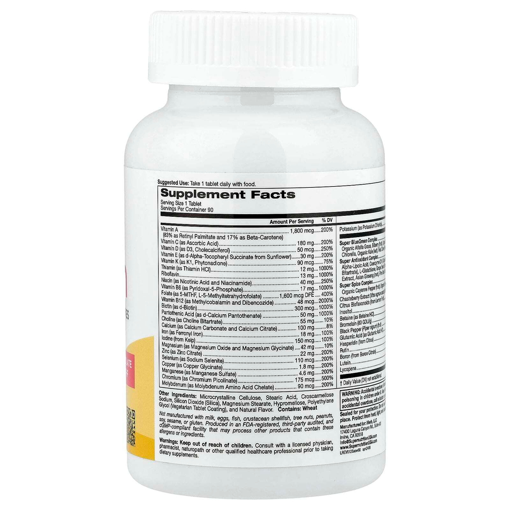 Super Nutrition, SimplyOne®, мультивитамины и суперкомплексы для женщин, 90 таблеток