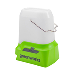 Фонарь аккум. GREENWORKS G24LA500 24В,500/300/100лм,два USB порта,без АКБ и ЗУ (3501007)