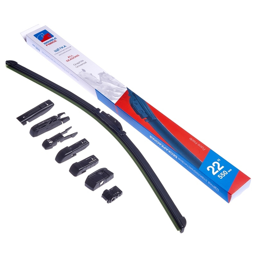 Щетка стеклоочистителя бескаркасная Double Force 550 мм (22") DFF22