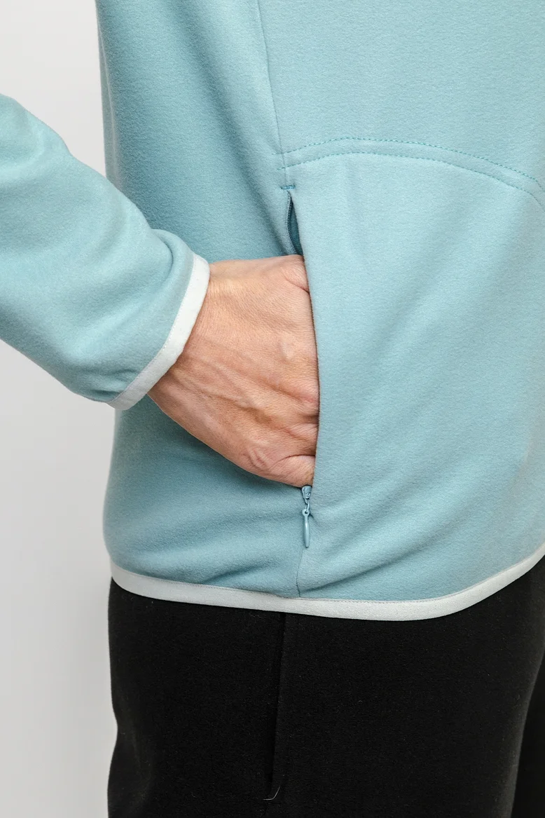 Кофта-ниндзя (с капюшоном), женская, цвет "Мятный бриз"