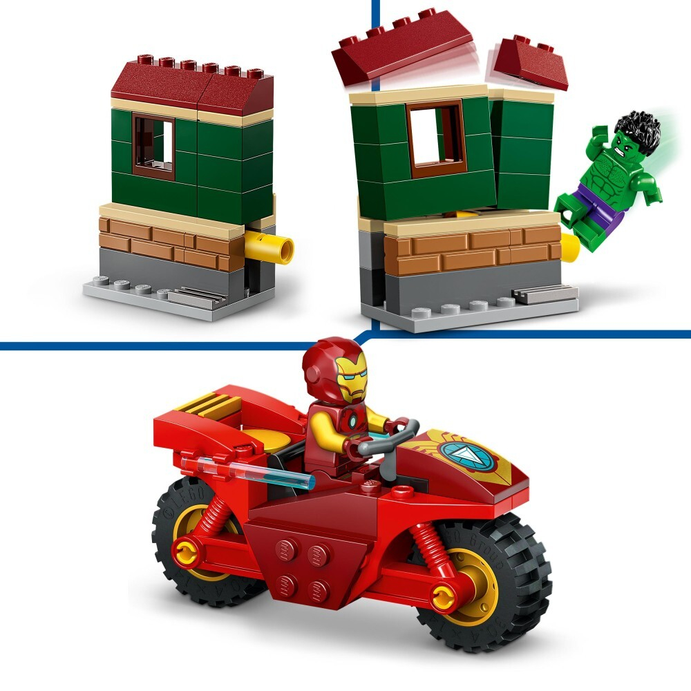 LEGO Marvel Super Heroes - Железный человек с мотоциклом и Халком 76287 / артикул   76287  / GTIN 5702017590103
