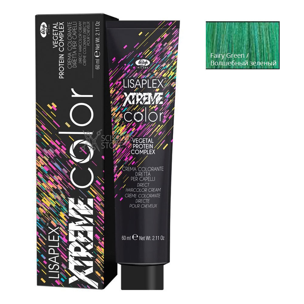 Lisaplex Xtreme Color | Fairy Green -  Волшебный зеленый 60 мл