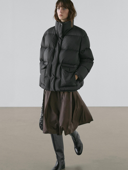 Massimo Dutti Стеганая куртка, черный