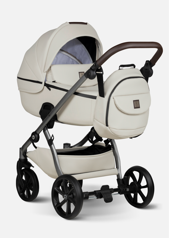 Tutis Коляска 2 в 1 UNO 5+ Leather Black Sesame