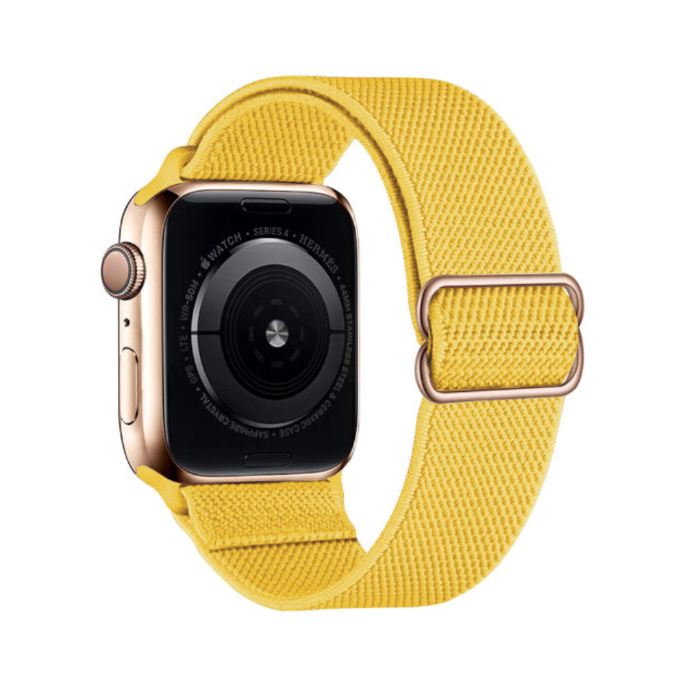 Эластичный ремешок Apple Watch, 42/44/45, S/M, M/L, желтый