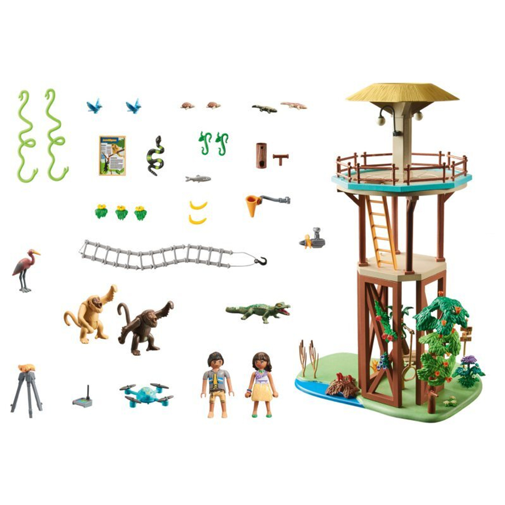Playmobil - исследовательская башня Wiltopia с компасом 71008