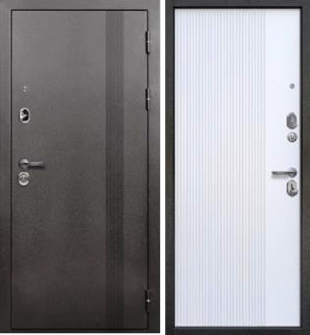 Металлическая Входная дверь Тайга Вертикаль 9 см