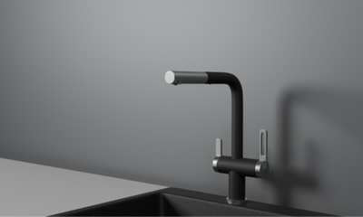 Granula GR-8170, ЧЕРНЫЙ, СМЕСИТЕЛЬ КУХОННЫЙ С ВЫДВИЖНЫМ ИЗЛИВОМ