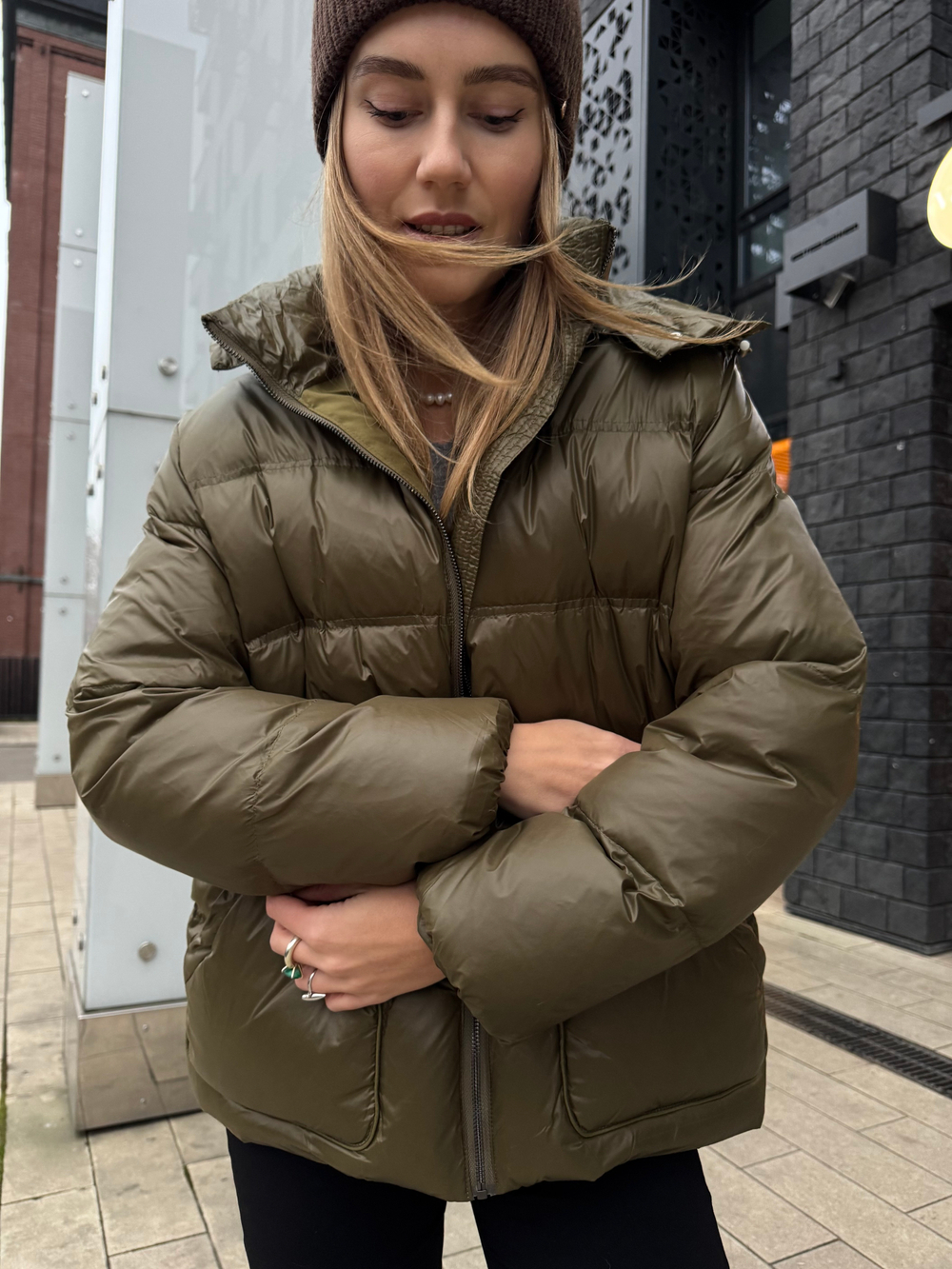 Пуховик BAE лак хаки