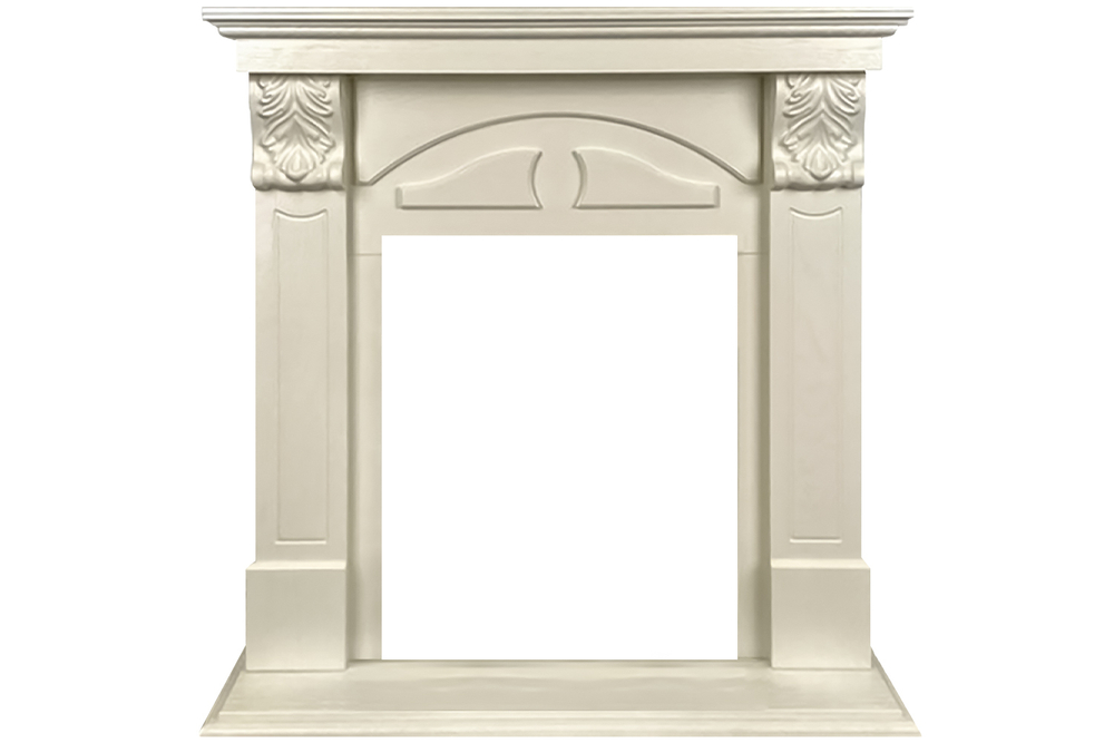 Портал Royal Flame Dublin (деревянный) RUSTIC (Разборный) - Слоновая кость