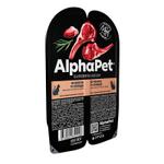 Пауч для кошек утка и клюква 80г AlphaPet