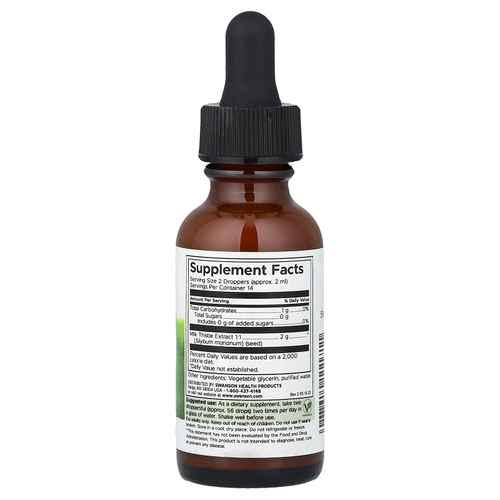 Swanson Vitamins, жидкий экстракт расторопши, без спирта и сахара, 29,6 мл (1 жидк. унция)