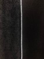 Ткань портьерная блэкаут лен двухсторонний черно-коричневый артикул 327750