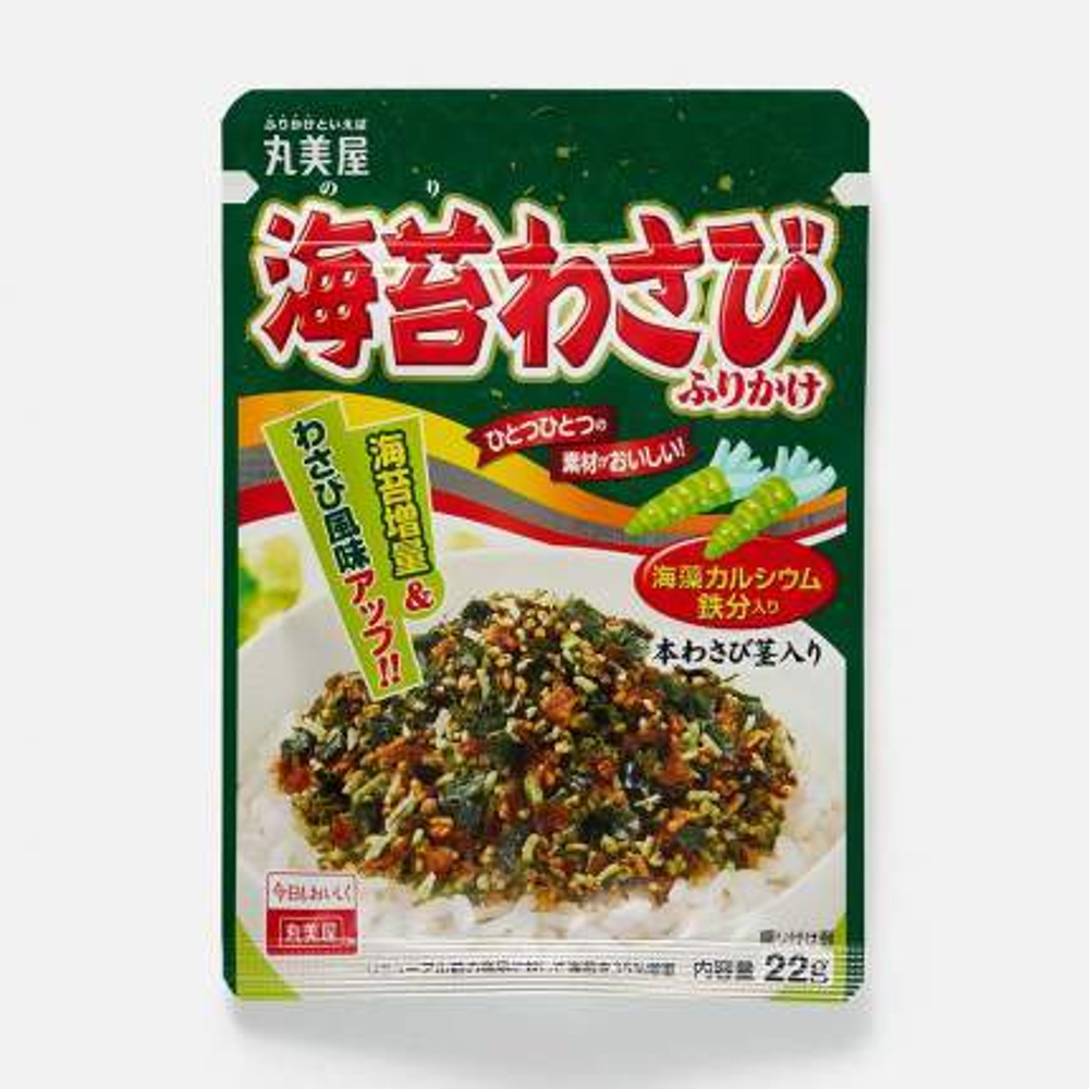 Приправа Marumiya Furikake для варёного риса, с нори и васаби, 22 г