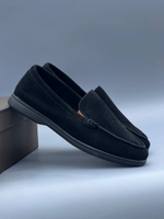 Лоферы LoroPiana BLACK #290(черн.)