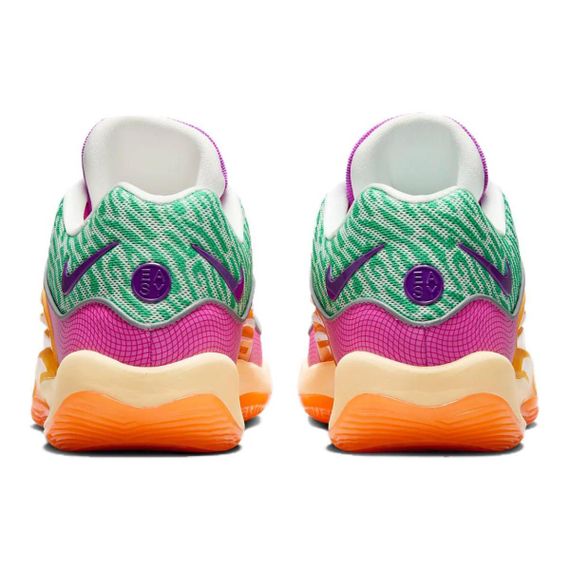 NIKE KD 16 Баскетбольные кроссовки Низкие Зеленый Розовый Апельсиновый Мужские