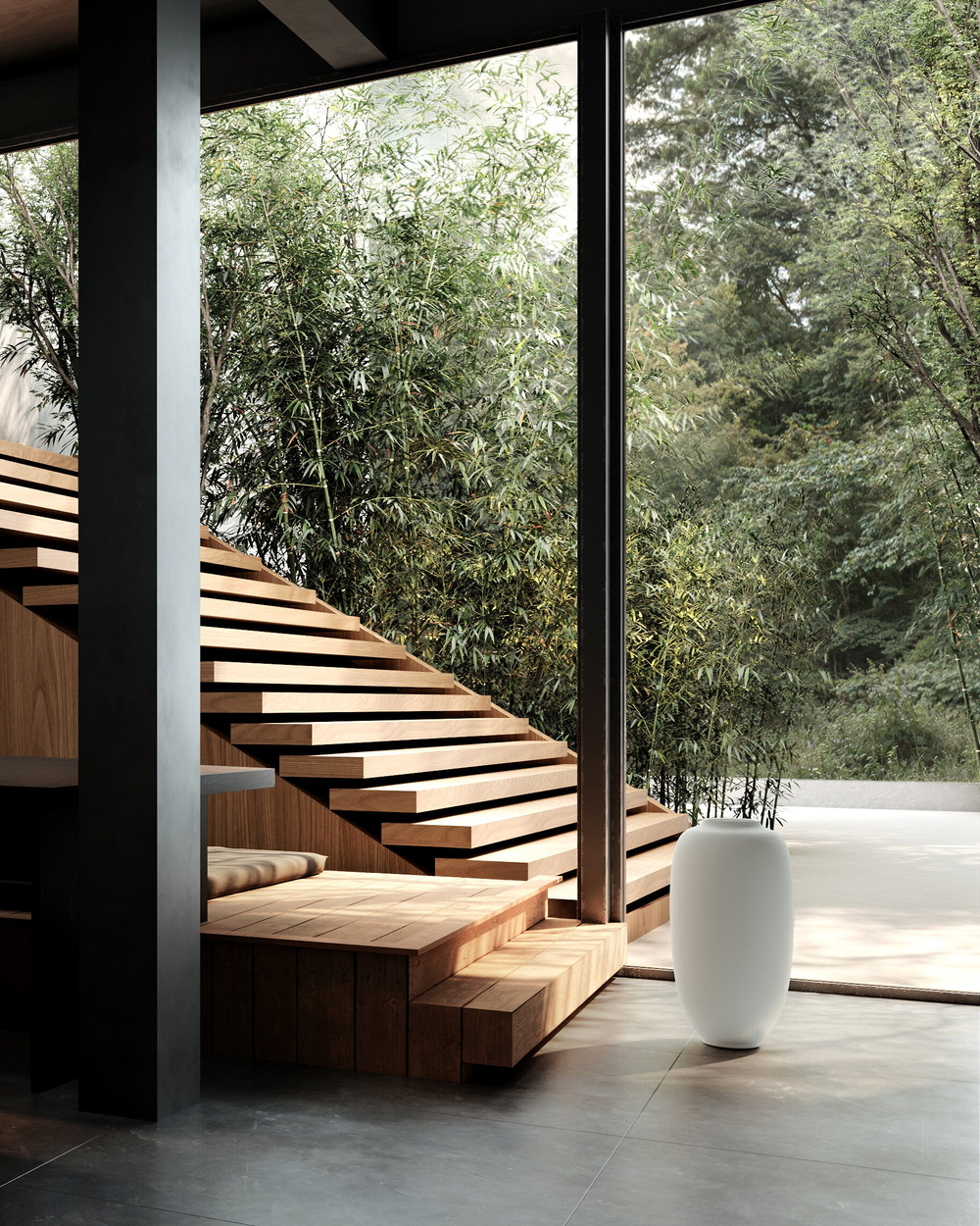 Ваза 101 Copenhagen Sunao Vase Slim, Hexa, Birch, береза