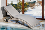 Шезлонг ROYAL FAMILY AGATA бежевый с матрасом