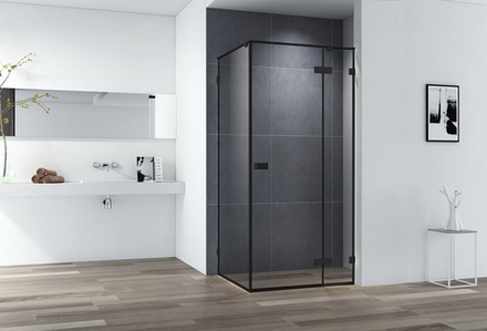 Душевой уголок Cezares BELLAGIO-A-1-100-C-NERO, профиль черный