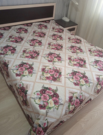 Покрывало гобеленовое Букетик с мальвами 2-спальный (180х200)