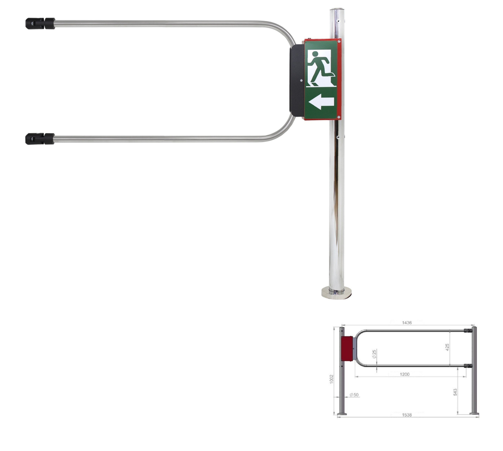 ST-GR012EC-CR Калитка Smartec