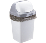 Контейнер для мусора с плавающей крышкой РОЛЛ ТОП 15л М2466