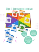 Настольная игра-ходилка Разноцветные кляксы