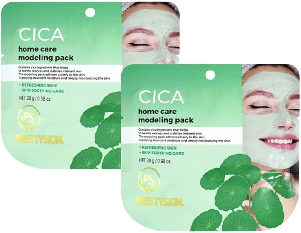 Альгинатная маска с экстрактом центеллы PRETTYSKIN Modeling Pack Home Care Cica 28 гр