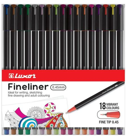 Набор капиллярных ручек "FINELINER NEO" 0.45мм, 12цв., европодвес