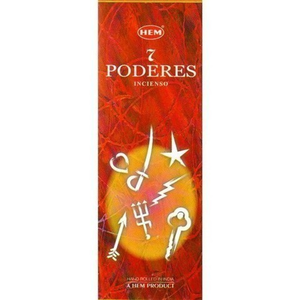 HEM 7 Powers шестигранник Благовоние 7 сил (цветы малики, рудракша, сандал, лотос)