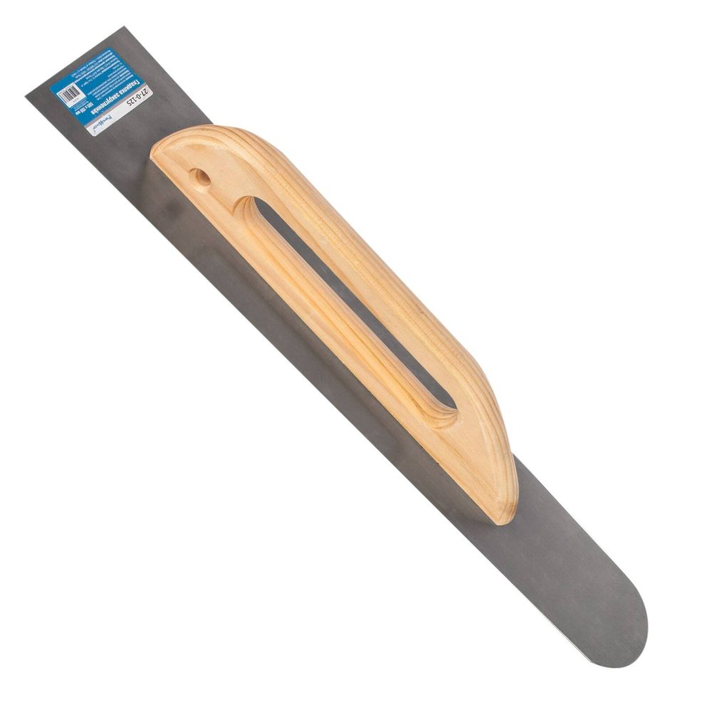Гладилка закругленная высокоуглеродистая сталь, рукоятка из бука, 500х100мм, (шт.)
