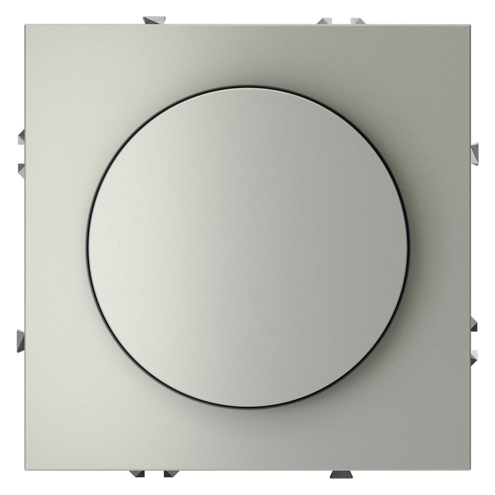 Светорегулятор встраиваемый VOLTUM S70 поворотно-нажимной 600 Вт, (сталь)