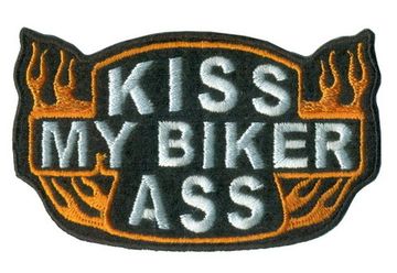 Нашивка Поцелуй мой байкерский зад