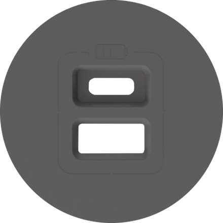 Накладка для розеток USB,  матовый шоколад,  серия D16